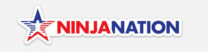 Ninja Nation Die-Cut Horizontal Logo Sticker - Pack of 50