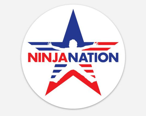 Ninja Nation Circle Logo Sticker - Pack of 50