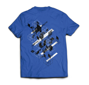 Ninja Nation Blue T shirt with "Ninja Nation" text on the front